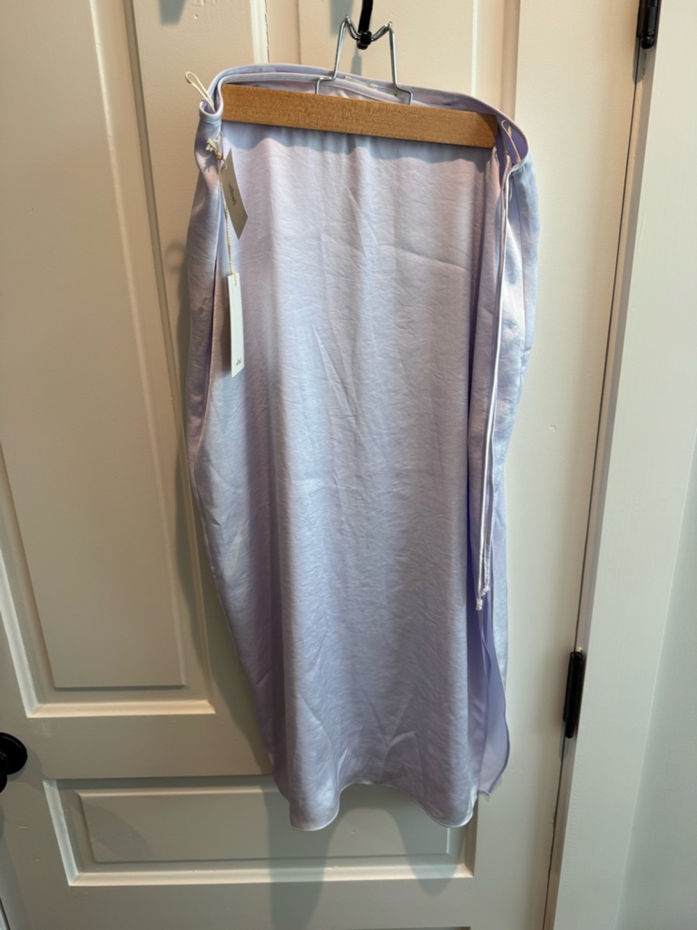 Wilfred Lavender Satin Slip Skirt